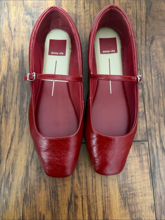 Dolce Vita Shoes - Dolce Vita Reyes Ballet Flats Red Crinkle Patent
